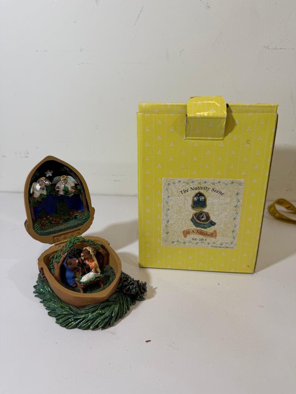 Unique Nativity Scene in a Nut Shell Ornament Maruri Nutivity Scene